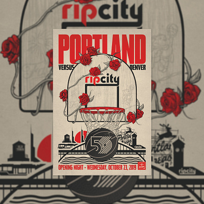 Portland Gameday Poster Series design drawing gig poster illustration poster screen print sports vector