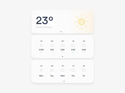 Daily UI Challenge #037 - Weather app clean daily 100 challenge dailyui design interface ui weather weather forecast web design widget