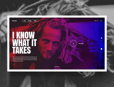 UI Design - Mike Thorn Story creative design trends graphic design inspiration inspire landing page ui design ux design website website concept