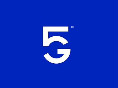 5G concept 5g clean concept idea idenity less logo logomark logotype minimal sign symbol