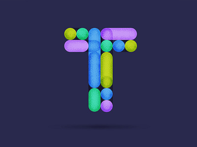 36 Days of Type / T 36daysodtype20 36daysoftype brushes bubbles colours dots graphic graphic design letter lettering lettering art logo noise pattern scatter shapes texture type typography