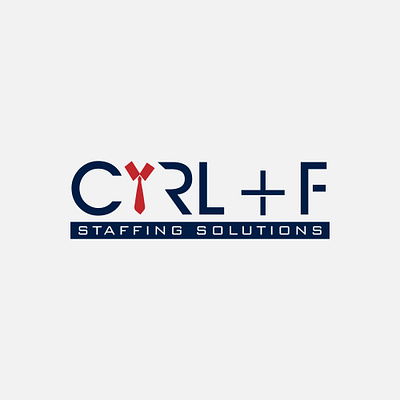 Ctrl F Staffing Solutions brandidentity creativelogo ctrl fiverr fiverrgigs freelancer illustration logo logodesigner logoexcellent people logo solutions staffing text textbadge textlogo typography upwork