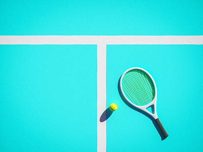 T is for Tennis 36 days of type 36daysoftype 3d 3d art cinema 4d experiment octane otoy personal project render type typography vibes vibrant