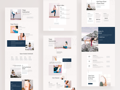 Yoga Instructor Template Design for Divi