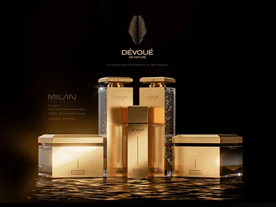 Dévoué de Nature - Luxury skincare 3d animation branding cosmetic graphic design logo motion graphics skincare ui ux