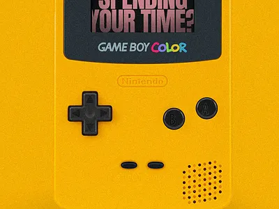 Your Time church death gameboy nintendo noise skeleton time waste yellow