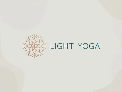 Light Yoga Logo Design brand brand identity branding design floral flowers icon light logo logo design logodesign mandala meditation minimal symbol yoga