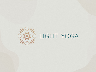 Light Yoga Logo Design brand brand identity branding design floral flowers icon light logo logo design logodesign mandala meditation minimal symbol yoga