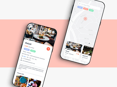 Restaurant recommendation app map mobile profile recommendation restaurant restaurant app ui uidesign ux