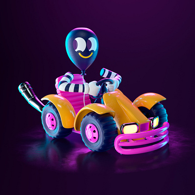 GLOBO 3d c4d character illustration octane render vector