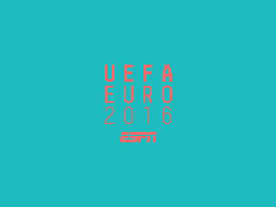 ESPN UEFA EURO branding design logo typography