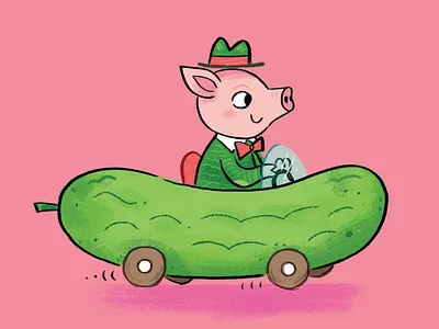 Richard Scarry Art cartoon character art doodle drawing illustration kidlitart richard scarry