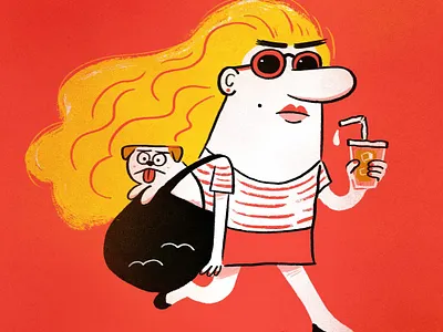 City Commuter cartoon childrens illustration commuter illustration kidlitart new york