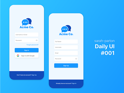 Daily UI #001 dailyui dailyui001 form fields login simpleui uipractice userinterface