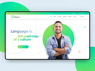 Language School Demo design hero landing page landingpage language language school learning learning website online learning rezfelix slide theme design theme for wordpress themeforest ui web web design webdesign website wordpress