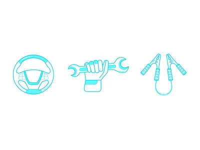 Icon Set 1/2 glove icon set icons jumper set tools vector wheel wrench