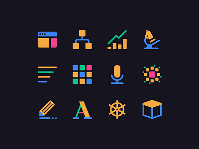 Skillset icons analytics icon set iconography icons microphone microscope pictograms skill skills