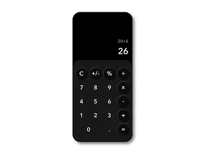 Daily UI #004 - Calculator 004 calculator challenge daily 100 challenge daily ui dailyui dailyui004 dark mode design neumorphism ui user inteface user interface
