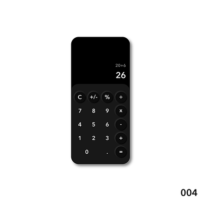 Daily UI #004 - Calculator 004 calculator challenge daily 100 challenge daily ui dailyui dailyui004 dark mode design neumorphism ui user inteface user interface