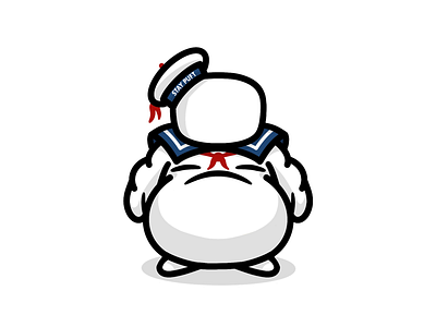 Belly Face character clean ghostbusters illustration procreate