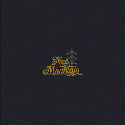 Tree on the Mountain Logo adventure brand camping design identity illustration logo mark tree logo type vector