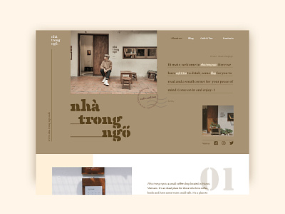''Nhà trong ngõ'' Landing Page design ui web website