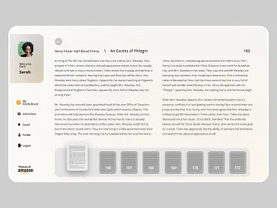 Kindle Book Reading Experience amazon ui kindle ui design kindle ui design mobile app design ui uidesign uxdesign