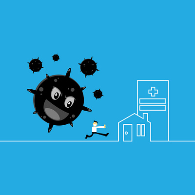 Stay Home, Stay a Live adobe illustrator cartoon character children book corona virus coronavirus covid 19 health care illustration mascot vector