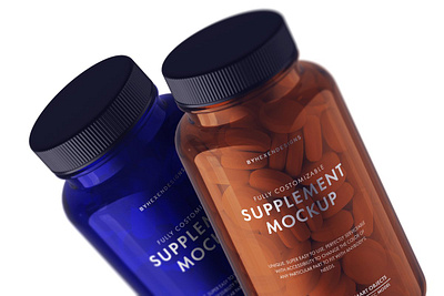 Free Supplement Pills Bottle Mockup design free mockup freebie freebies mock up mockup mockup design mockup psd mockups psd mockup psd mockups
