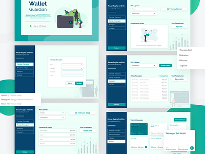 Wallet Guardian - Finance Management Website budget dashboard expense finance finance app financial landing page management money transaction ui ux wallet webdesign website wishlist