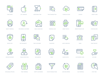 PayJunction Iconography app branding icon icon set iconography identity illustration iphone logo ui web website