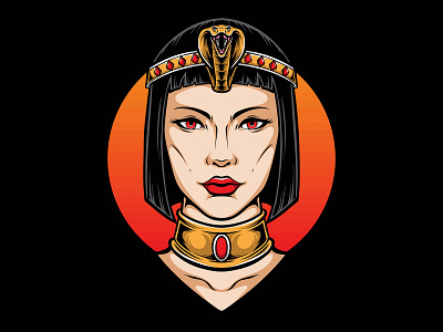 cleopatra cleopatra egypt egyptian illustration logo mummy pharaoh pyramid spinx vector