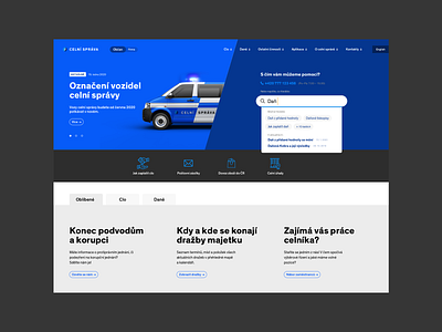 Customs Administration Website Concept branding corporate identity design digital flat identity typography ui ux web website