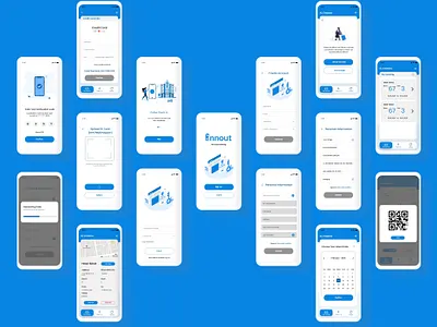 Check-In and Check-Out for Hotel Apps 2d check in check out design hotel app mobile app mobile ui uidesign uiux
