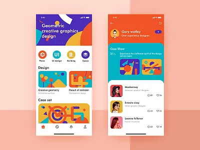 Design the APP app design type typography ui ux