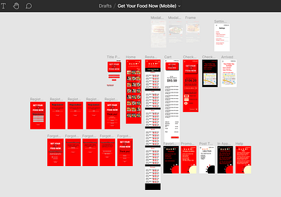 Get Your Food Now Prototype app app design design logo melauxdesign prototype ui ux web