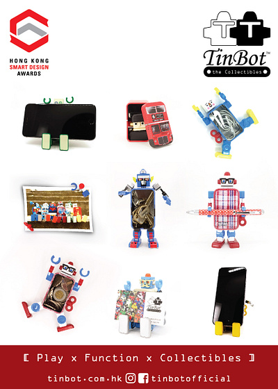 TinBot is a multi-function Robot!! branding culture design designer toys hong kong retro robot tinbox toy vintage