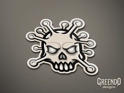 Corona Virus Skull Mascot angry art branding corona coronavirus design gaming illustration illustrator logo mad mascot skull skull logo vector