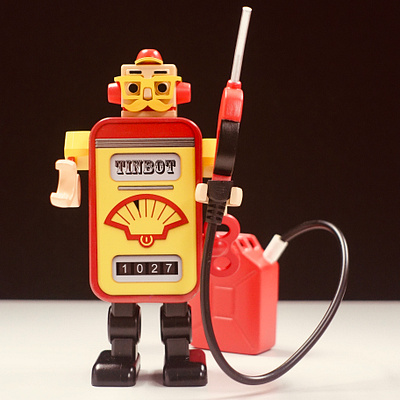 Add Oil Add Oil Add Oil ~~ action figures branding culture design designer toys hong kong retro robot tinbot toy
