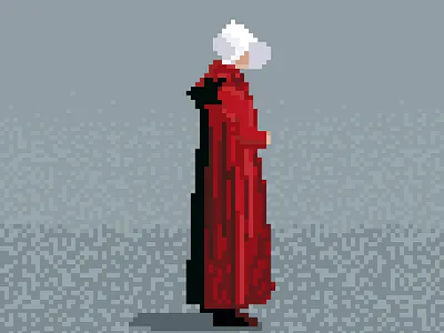 The Handmaids Tale Pixel Art handmaids handmaids tale hulu pixel pixel art pixels