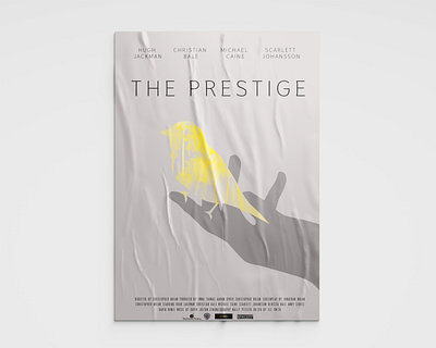 Movie poster ad art bird design hand illustration movie movieposter photoshop poster theprestige