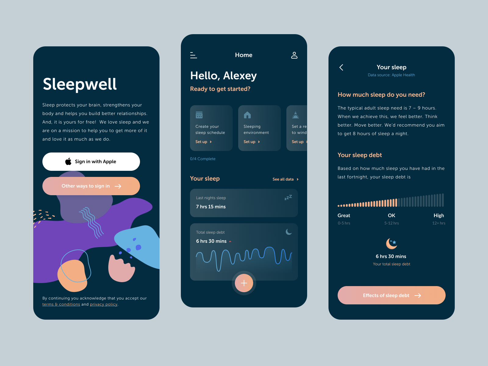 Example of Sleep Enhancement App