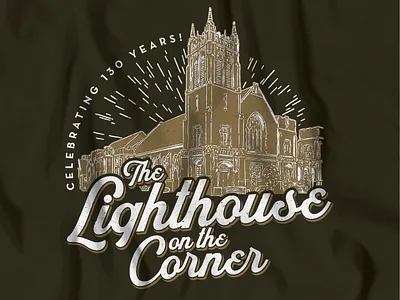 130th Anniversary of FBC hand illustrated screen printing t shirt