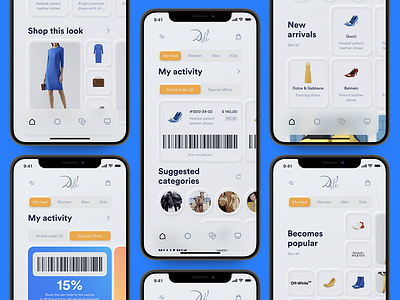 Dali minimal ecomm personalized feed ecommerce ecommerce app ecommerce design feed infectedcell ios app design iphonex shop uidesign uikit uxdesign