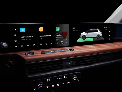 Android Automotive OS Animation Concept android animation black car clean cluj dark dashboard electric flat google honda infotainment interior material material design minimal music ui ux