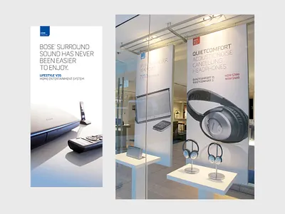 Bose Store Signage design graphic design print design retail design store signage