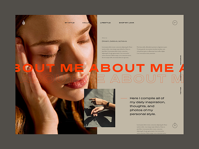 About page design. about page aboutus blog blogger design digital grid typography ui web