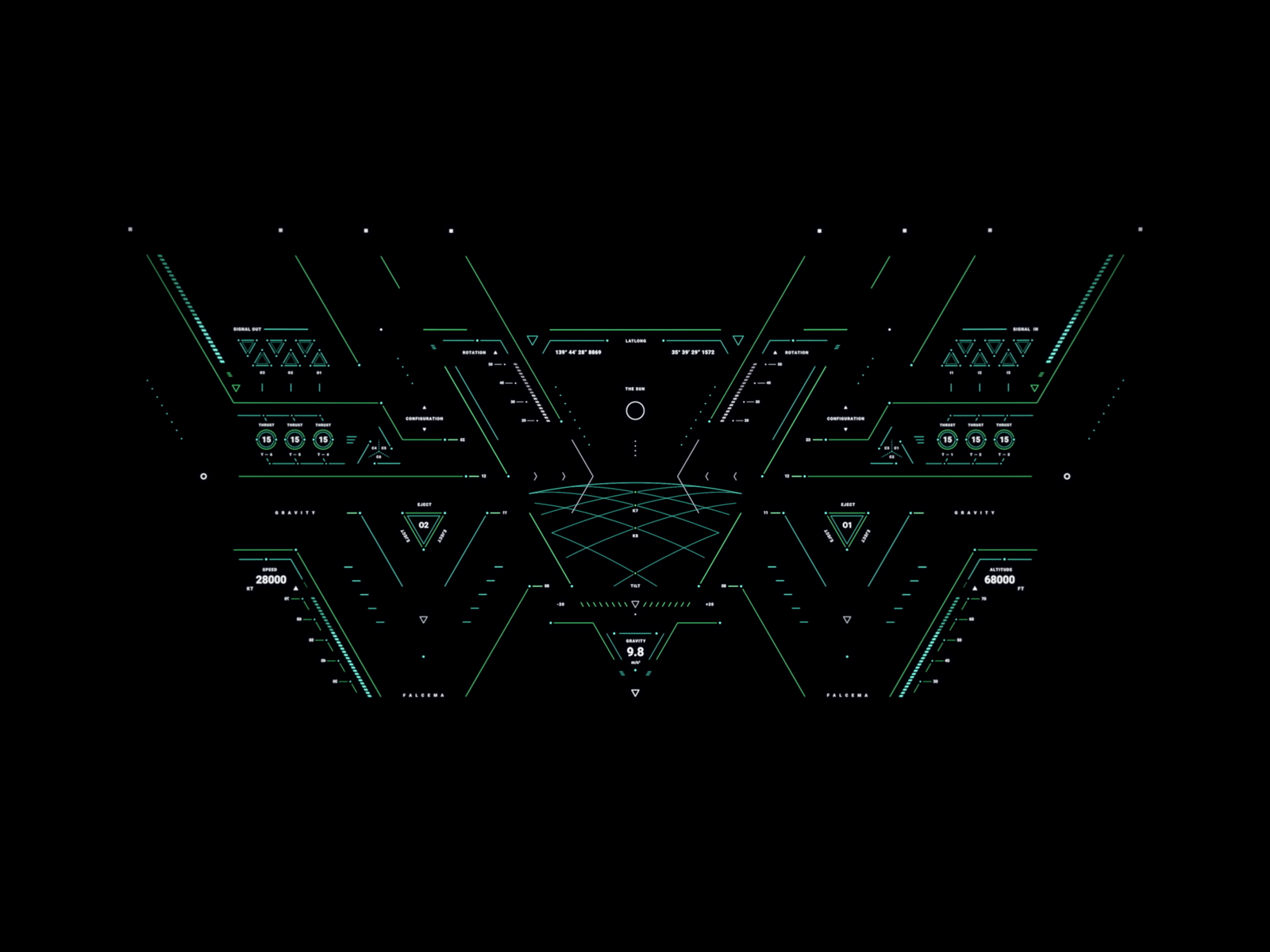 TRIGGGER Motion aftereffects animation cyberpunk design fui graphic interface motiongraphics sci fi screen ui