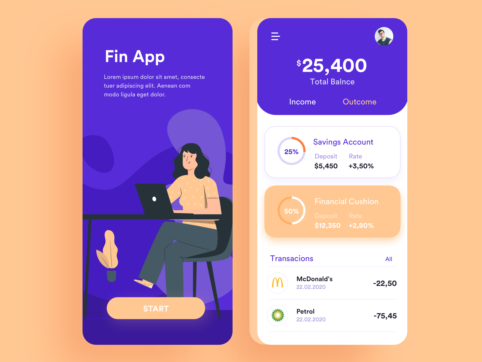 Fin App Concept by Shakila Abid on Dribbble