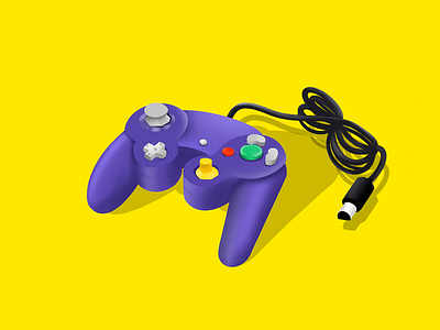 under control game illustration nintendo procreate yellow